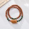 Templo con pulsera de jade Hetian natural corona de Zakiram enmascarada Barbie sándalo doble círculo pulsera de sándalo al por mayor