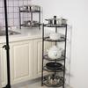 Atacado de Fabricante Prateleira de Armazenamento de Cozinha de Chão Prateleira de Armazenamento Multicamadas Porta-Panelas de Cozinha Redondo Móvel