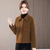 Nueva Chaqueta Versátil Casual de Moda Coreana Simple, Estilo Perezoso Holgado con Solapa para Otoño/Invierno 2026, Rejuvenecedora, para Edad Media y Mayores