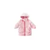 Chaqueta de plumón para niña 2026 Nueva elegante de invierno para niños larga hasta la rodilla de plumón de pato blanco abrigo grueso cálido para bebé