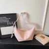 Bolso de moda para ir al trabajo para mujer, Primavera 2026, Bolso de hombro casual, Bolso cruzado tipo 'dumpling' de color sólido de gran capacidad