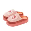 Pantuflas de Algodón para el Hogar de Pareja para Hombre 2025 Cálidas con Suela Antideslizante Nuevas Pantuflas de Piel Engrosada de Invierno para Mujer