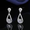 Fábrica atacado Novos brincos de borla brincos de prata esterlina banhados a ouro brincos de zircônia de alta qualidade brincos de diamante de imitação femininos