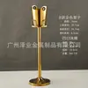 Balde de Champagne de Aço Inoxidável Estilo Europeu com Suporte de Luxo Modelo para Sala de Exposição Joalheria Bar Doméstico KTV Vinho Balde Vertical de Gelo