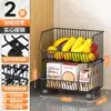 Estante de Almacenamiento de Cesta de Frutas y Verduras al por Mayor, Almacenamiento de Verduras y Juguetes de Piso de Múltiples Niveles, Estante de Almacenamiento de Esquina para Encimera del Hogar, Cocina