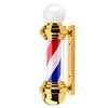 Producción profesional de luz giratoria para logo de peluquería luz de pasillo Tienda de barbería Caja de luz LED luz giratoria para salón de peluquería Poste de barbero