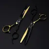 Tesoura para Cabeleireiro Naipson Tipo Rolamento Ouro Negro, Tesoura para Cortar Cabelo, Tesoura Reta, Tesoura para Franja, Tesoura Desbastadora