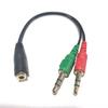 Fornecedores de cabos adaptadores de áudio para fone de ouvido aux macho para fêmea 3,5 mm para computador, karaoke ao vivo, fabricantes