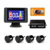 Sensor de Radar para Reversa de Coche Transfronterizo con Pantalla LCD LED a Color, Alerta de Voz y Zumbador, Radar de 4 Canales