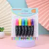 Caneta Marcadora Fluorescente para Estudantes, Caneta Colorida para Anotações, Caneta Marcadora Especial Grossa para Destacar Pontos Chave, Atacado