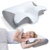 Almohada para Cuello, Almohada de Memoria con Forma de Mariposa, Almohada con Sensación de Hielo para Proteger el Cuello para Dormir de Lado y Boca Abajo, Almohada Universal de Espuma Viscoelástica para Adultos