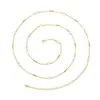Cadena para el cuerpo de bikini de playa minimalista transfronteriza europea y americana, cadena de satélite de cuentas metálicas de moda, cadena para la cintura sexy