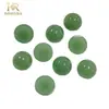 Fabricante Original Pedra Natural Aventurina Fundo Plano Superfície Curva Materiais para Acessórios de Joias DIY Aventurina Verde Semicircular
