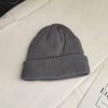 Sombrero de Otoño Gorro Corto de Pícaro para Hombre y Mujer Gorro de Lana Tejido en Forma de Cúpula Street Dance Estudiante Gorro Melón Compras Pícaros Locales Gorro para el Frío