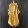 Comercio Exterior Transfronterizo Camisa Lisa de Mujer Top Estilo Western para Mujer Sentido del Diseño Nicho Abrigo Delgado Camisa Larga Ropa de Primavera y Otoño