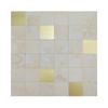 Cuadrado Aluminio Plástico Tablero Imitación Tela Adhesivos de Pared Mosaico Imitación Azulejo Interior DIY Adhesivo de Doble Cara Tablero Autoadhesivo Tablero de Renovación