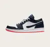 Zapatos Putian transfronterizos comercio exterior al por mayor zapatillas deportivas casuales versátiles de moda Jordan 1 para parejas, AJ1 de caña baja, zapatillas de panda para hombre y mujer