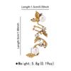 E13318 Aretes de Perlas Barrocas, Aretes de Alta Gama, Clips para Orejas, Ganchos para Orejas con Diseño de Nicho Único