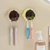 Portacepillos de dientes de astronauta, estante de almacenamiento de cepillos de dientes eléctricos para baño montado en la pared sin perforaciones, colgador de cepillos de dientes