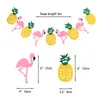 Piña de fruta hawaiana bola de panal de papel bola de flor de papel abanico de papel flor juego de decoración para fiesta temática de verano Amazon