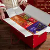 Caixa de Presente de Ano Novo 2026 com Lanches de Luxo, Biscoitos de Casamento, Nozes, Pacote de Presente de Ano Novo, Caixa Completa, Caixa de Presente Portátil para o Ano do Cavalo