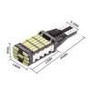 Lâmpada LED T15 W16W 4014 45-SMD Sem Erro Canbus Alto Brilho para Luz de Ré/Freio