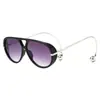 025 Gafas de Sol de Moda Europeas y Americanas para Hombre con Doble Puente de Aviador Montura Grande Metálica Gafas de Sol Nuevas para Mujer Amazon Naranja
