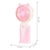 Ventilador Pequeño de Dibujos Animados Transfronterizo Recargable por USB Tres Velocidades del Viento Compacto Portátil para Dormitorio Mini Ventilador Eléctrico de Mano