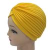 Gorro Pulóver Elástico de Color Sólido para Hombre y Mujer a la Moda, Gorro Tuckerchief, Gorro de Sandía, Gorro Indio, Gorro de Yoga para Mujer, Gorro Baotou de Luna