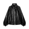 Moda europea y americana transfronteriza para mujer AliExpress más vendido elegante chaqueta de aviador con efecto piel