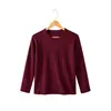 Fábrica de Origem Coleção Outono 2026 Camiseta Básica Térmica Grossa de Manga Longa para Mulheres Plus Size, Serviço de Logotipo Personalizado Disponível