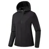 Chaqueta deportiva versátil de moda para exteriores para hombre y mujer, sudadera con capucha de caparazón blando para pareja 69-532AB