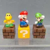 Colección Super Mario: Luigi, Mario, Yoshi, Figuras Periféricas del Juego de Champiñones Decoración de Escritorio Figuras