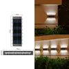 Luz de pared solar, luz de jardín exterior, luz de paisaje impermeable, luz lavaluz de pared para jardín de villa, luz ambiental de pared exterior