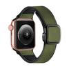 Adequado para alça de relógio Apple applewatch fivela quadrada magnética folheado de silicone iwatchS987 pulseira de couro genuíno