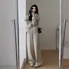 Outono e Primavera 2026 Novos Conjuntos Estilo Chá, um Conjunto Completo de Roupas Femininas Plus Size, Conjunto de Duas Peças Moletom Estilo Salgado Tendência deste Ano