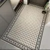 Felpudo Moderno Sencillo para Puerta de Entrada, Personalizable, Estilo Lujo Ligero Nórdico, Felpudo de Bucle de Seda para Recibidor, Antideslizante y Resistente a la Suciedad