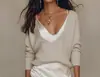 Amazon Site Independente Europeu e Americano 2026 Novo Conjunto de Duas Peças Elegante para o Trabalho: Top de Malha Feminino e Vestido de Cetim