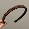 Diadema de alta gama estilo coreano para mujer, diseño de corona alta para hacer que la cara parezca más pequeña, adecuada para uso diario, lavado de cara y maquillaje, con dientes para una sujeción antideslizante