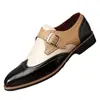 Zapatos de Cuero Formal Casual de Negocios para Hombre Primavera y Verano Zapatos de Cuero Tallado Brogue Talla Grande 48 Zapatos de Hombre Modernos y Versátiles