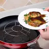 Estante Alto para Cocinar al Vapor de Acero Inoxidable Trípode Redondo Estante Aislado Estante de Almacenamiento de Cocina Vaporera para Panecillos Huevos Arroz Estante Impermeable