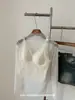 Camisola de Encaje con Espalda Bonita para Mujer, Encaje de Pétalos Franceses, Tirantes Finos Ajustables, Camiseta Base de Longitud Media, Ropa Interior para Mujer