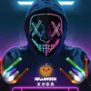 Decoraciones de Halloween para adultos, hombres, mujeres y niños, máscaras brillantes, accesorios, sombreros de fiesta temática para bar, disfraces de ambiente