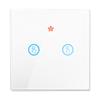 Interruptor de control remoto panel de interruptor inteligente cableado libre pegado aleatorio 86 220V luz eléctrica doméstica panel de doble control