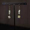Bolsa de la Suerte de Aretes Florales de Estilo Chino Nuevo, Nuevos Aretes de Gancho Populares, Aretes Niche de Alta Gama, Aretes Únicos, Joyería de Estilo Chino