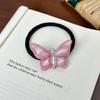 Duowei Jewelry Super Hada Horquilla de Mariposa Tridimensional Sentido Avanzado Diamante Cuerda para el Cabello Anillo para el Cabello Cola de Caballo Alta Clip para Cabello Versátil