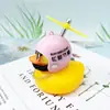 Enfeites de Carro, Carro Douyin, Modelo de Pato Amarelo Pequeno, Capacete de Celebridade da Internet Social, Decoração de Carro Pato de Vento Externo para Motocicleta