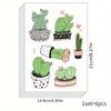 Pegatinas de pared decorativas para dormitorio Shangyi, creativas, para sala de estar, dormitorio, autoadhesivas, de PVC, con plantas verdes, al por mayor