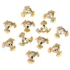 Novo Suporte de Flores Colorido de Acrílico Estrela de Cinco Pontas Flor Flor Holder Corrente para Celular DIY Caneta com Contas Buraco Central Suporte de Flores Acessórios de Joalheria