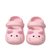 Chinelos Infantis Fofos com Tema de Gato para Meninas, Tamancos Antiderrapantes Resistentes a Odores para Uso Externo no Verão para Crianças Maiores e Bebês, Sapatos com Furos Dupla Face para Meninas